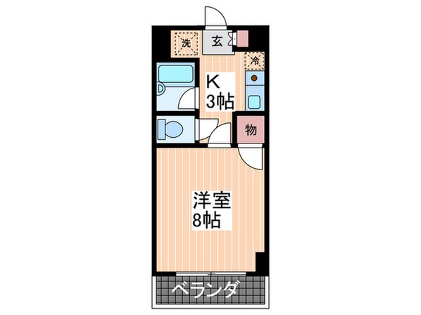 ハ－モニ－３３の物件間取画像